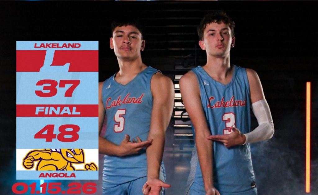 Lakeland boys fall to Angola 48-37 in NECC Tournament